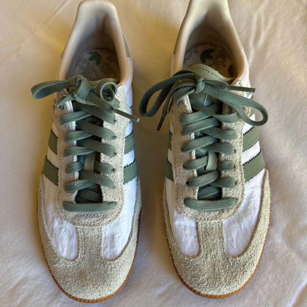 Adidas Sambas - rare white and green colorway